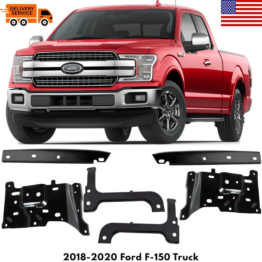 Front Bumper Brackets Set of 6 For 2018-2020 Ford F-150 Truck