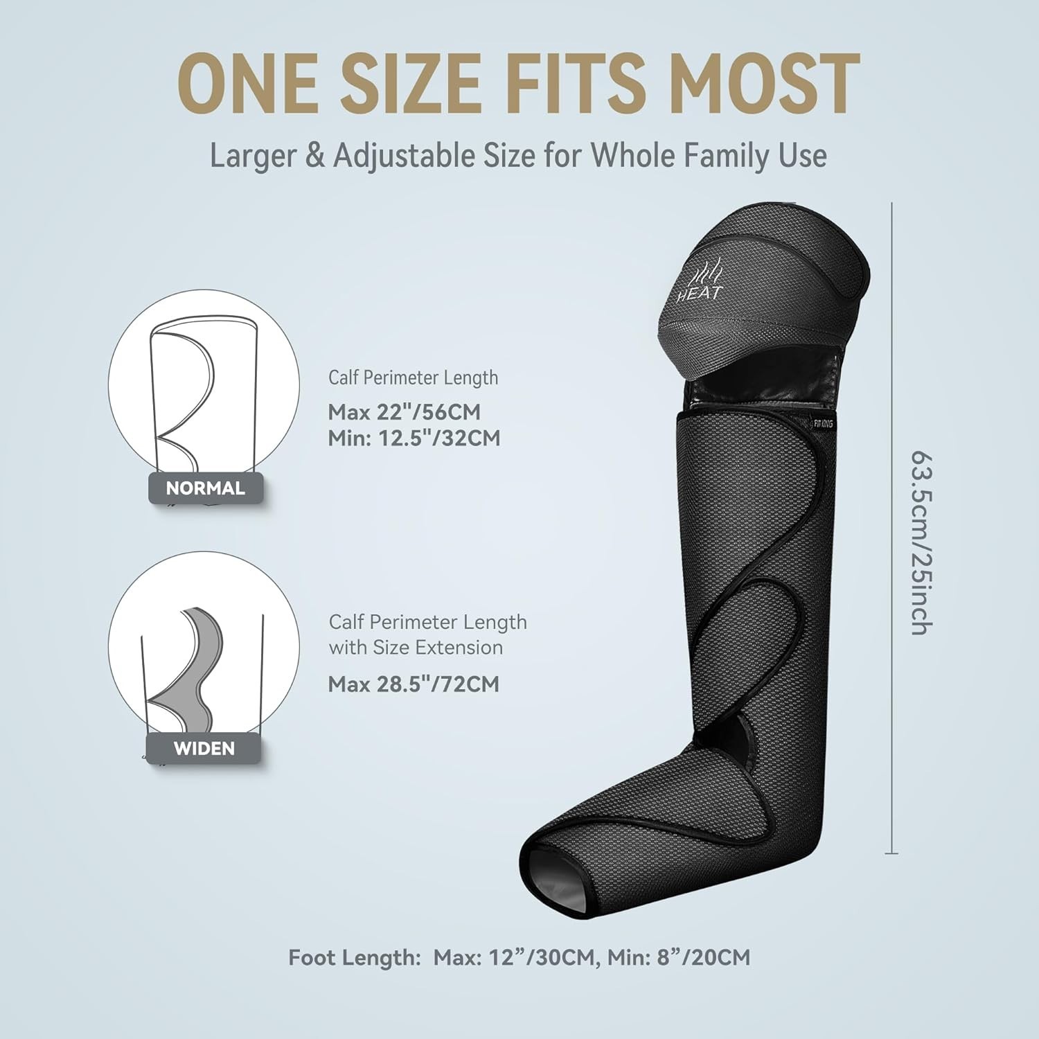 Knee Heated Foot/ Leg Compression Massager for Circulation and Pain Relief