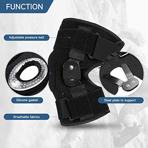 Plus Size Knee Brace XL-8XL,Stable Support of The Decompression 3XL-4XL Black