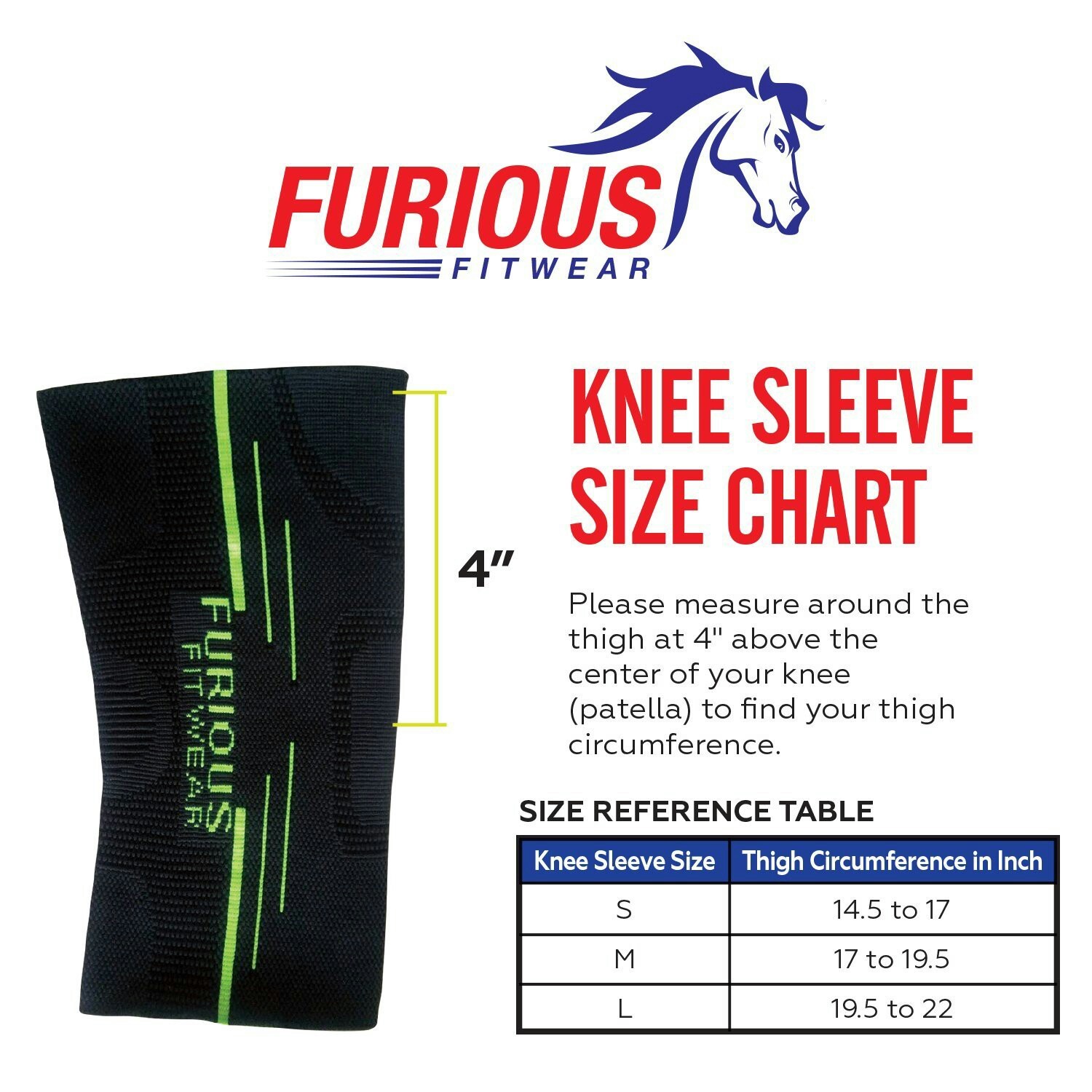 Knee Compression Sleeve for Running, Basketball, Weightlifting, Squats, Muscle