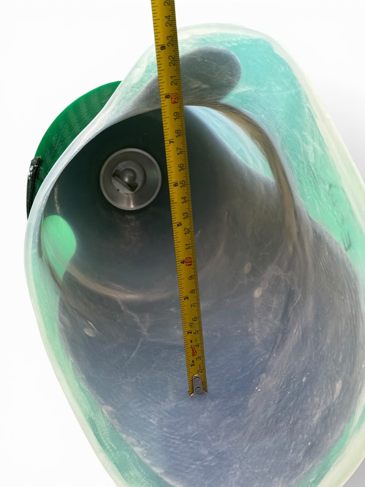 Left above knee prosthetic socket. Not for medical use.