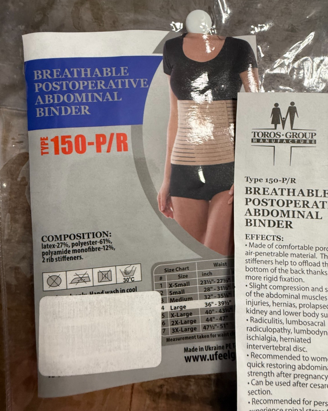 Post Surgery Abdominal Binder L C Section Hernia Support Belt