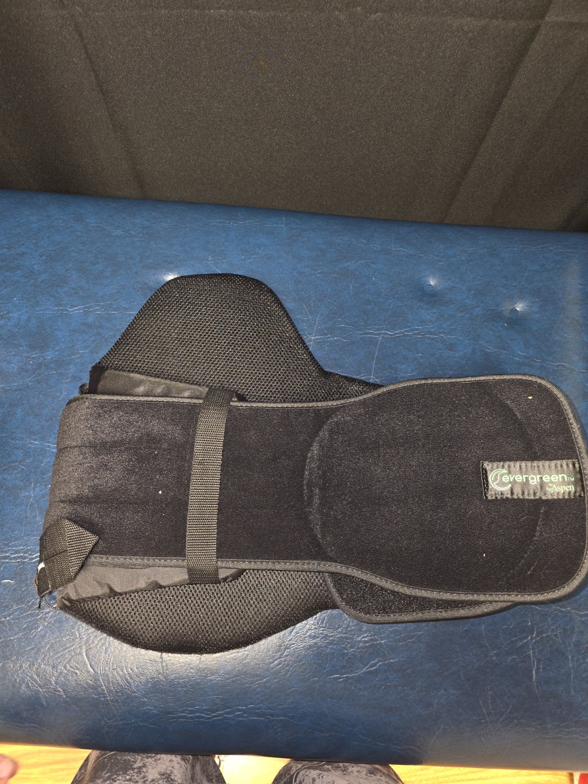 Aspen Evergreen Back Support Brace Belt Black Straps One Size