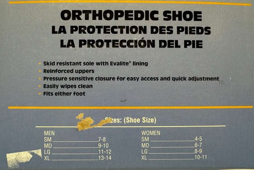 SCOTT Orthopedic Post Op Shoe – Open Toe X-Large