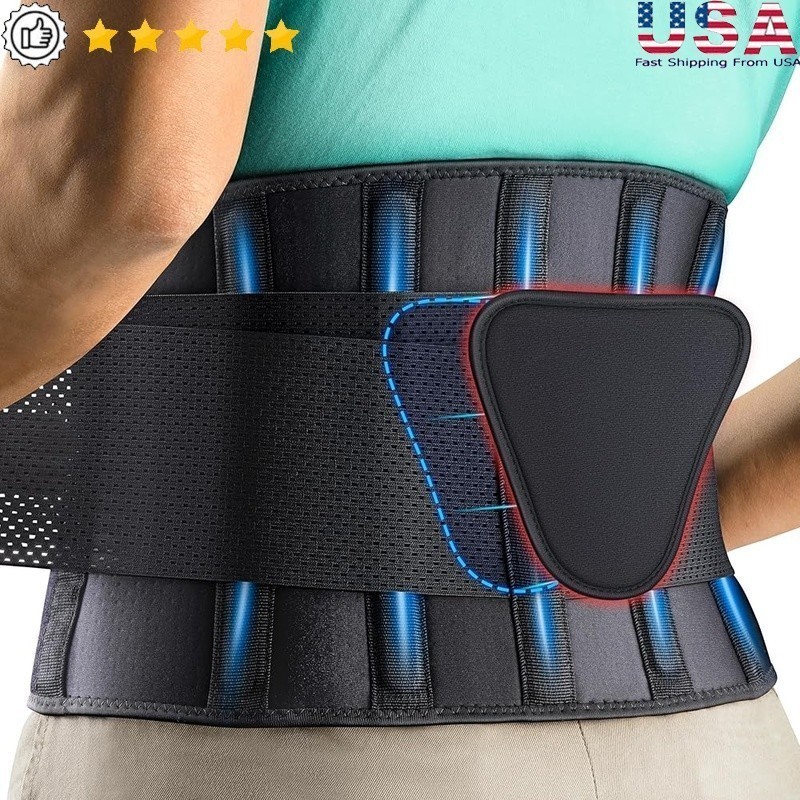 Neoprene Lower Back Brace Support Pain Relief Sciatica Herniated Disc Scoliosis