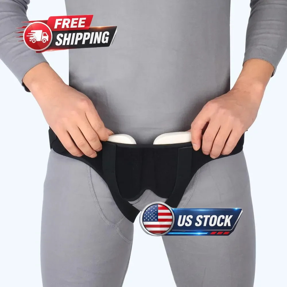 Hernia Belts for Men Adjustable Inguinal Hernia Support Belt for Men Women Large