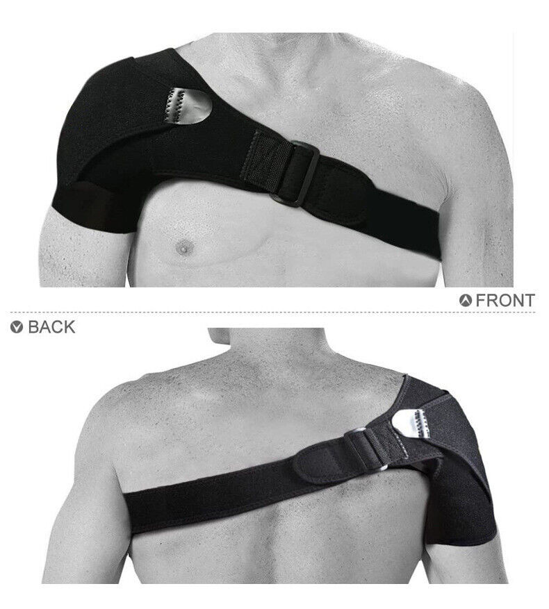 New Adjustable Shoulder Strap Swivel Cuff for Pain Relief Average Size Adult USA