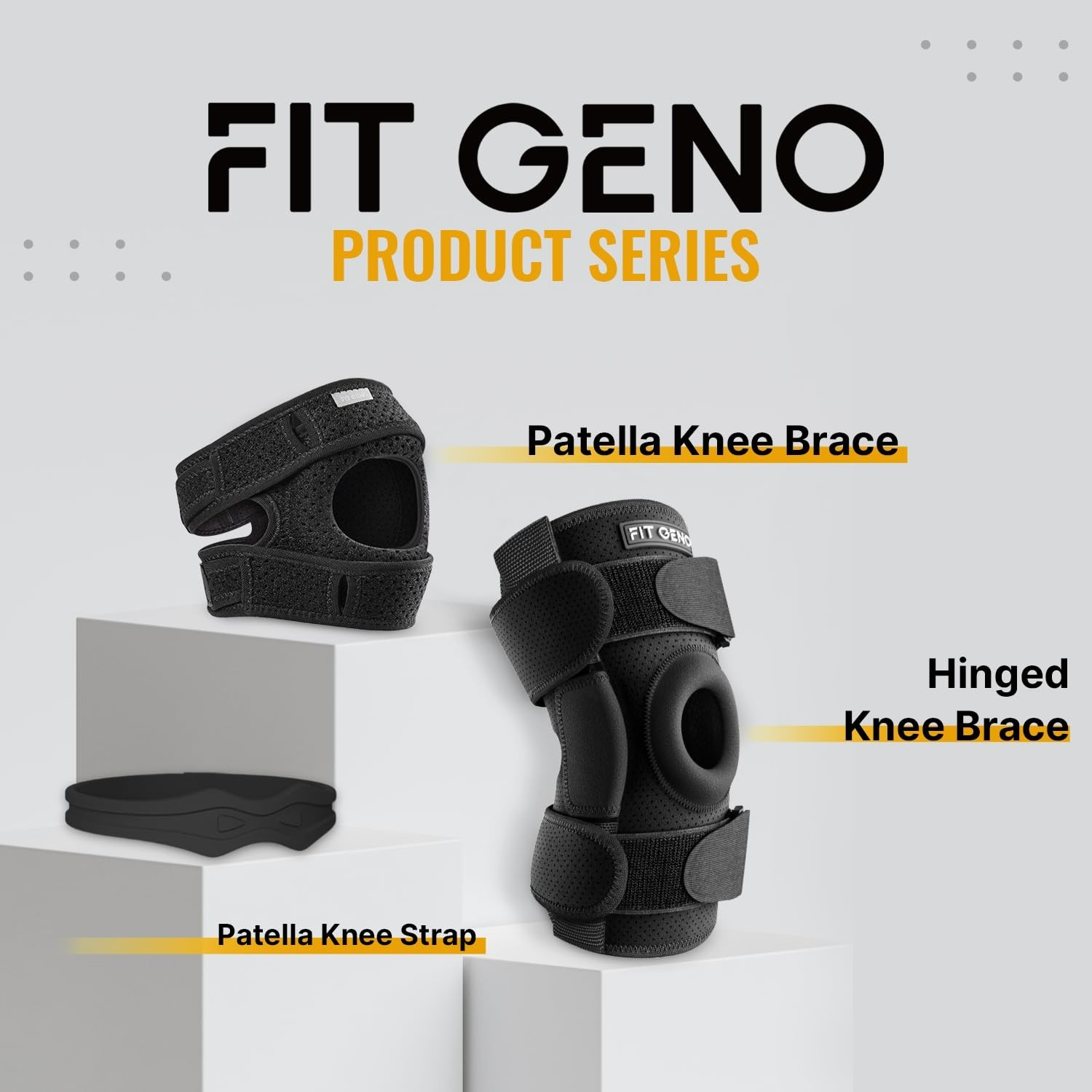 Comfortable Waterproof Knee Brace for Patellar Tendonitis – 2 Pack | One Size