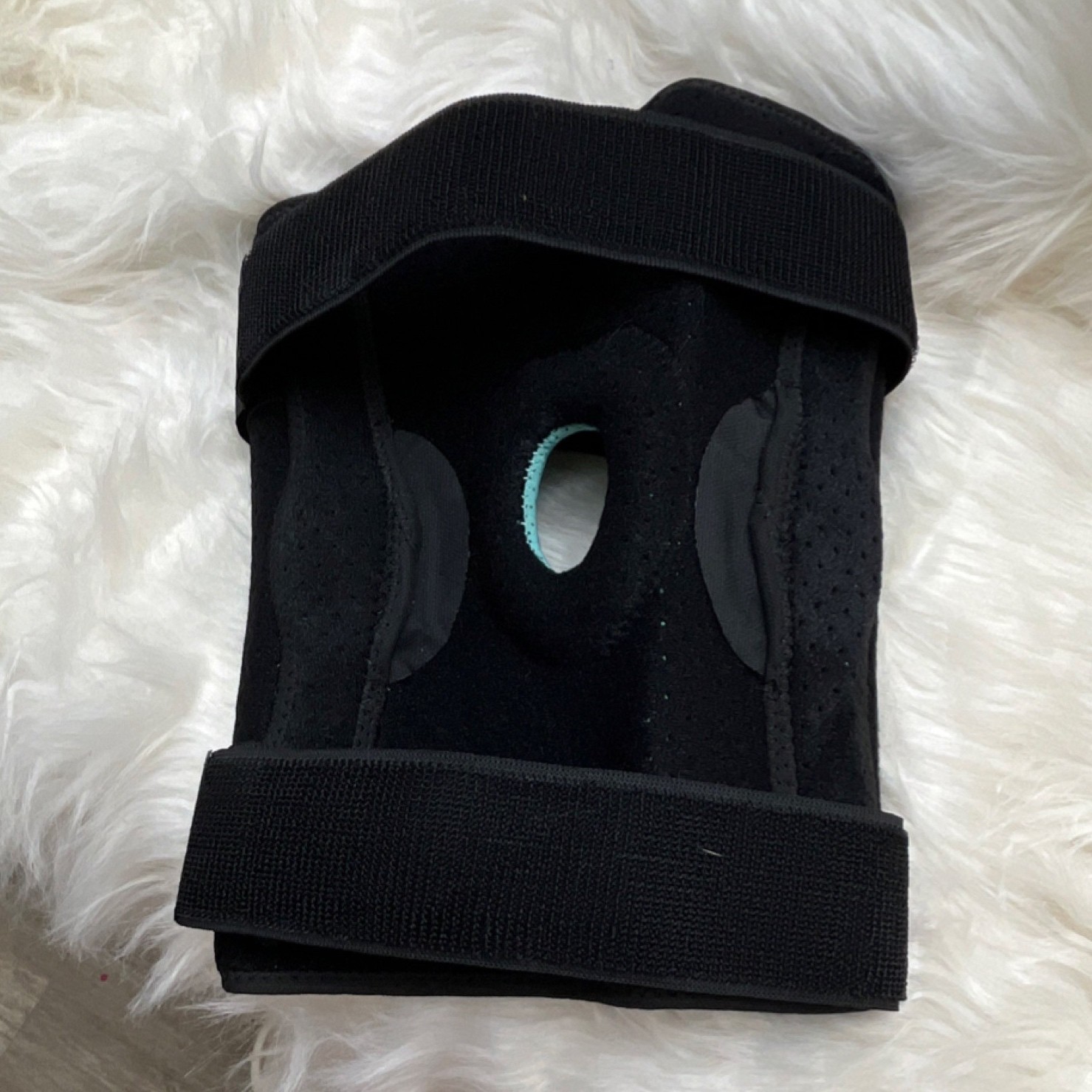 THX4COPPER Hinged Adjustable Knee Brace Copper Neoprene Black Size L