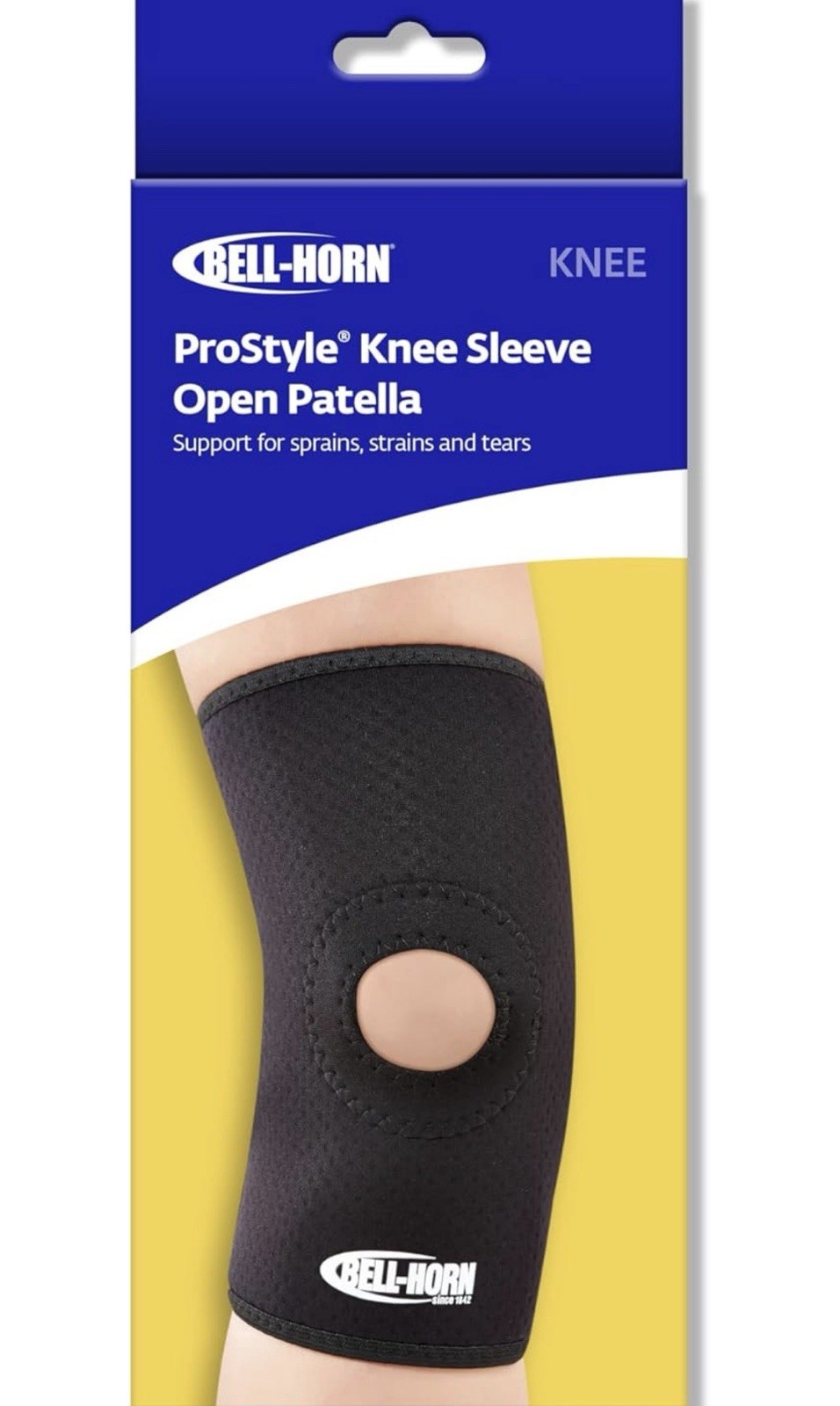 Bell-Horn Prostyle Knee Sleeve Open Patella, Size Large 15-17” 28-43 cm