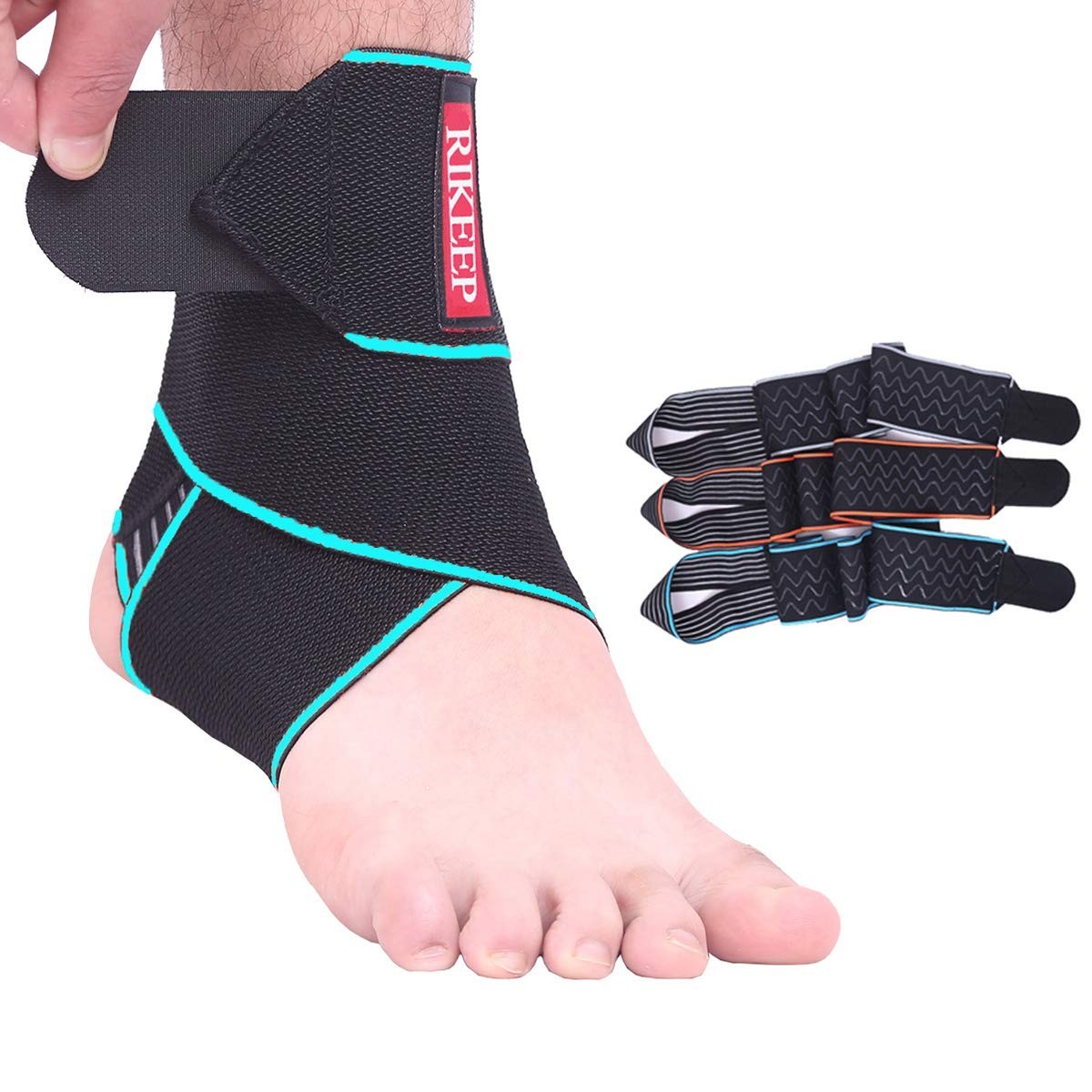 Breathable Nylon Ankle Brace – Adjustable Support for Sports Recovery & Comfort
