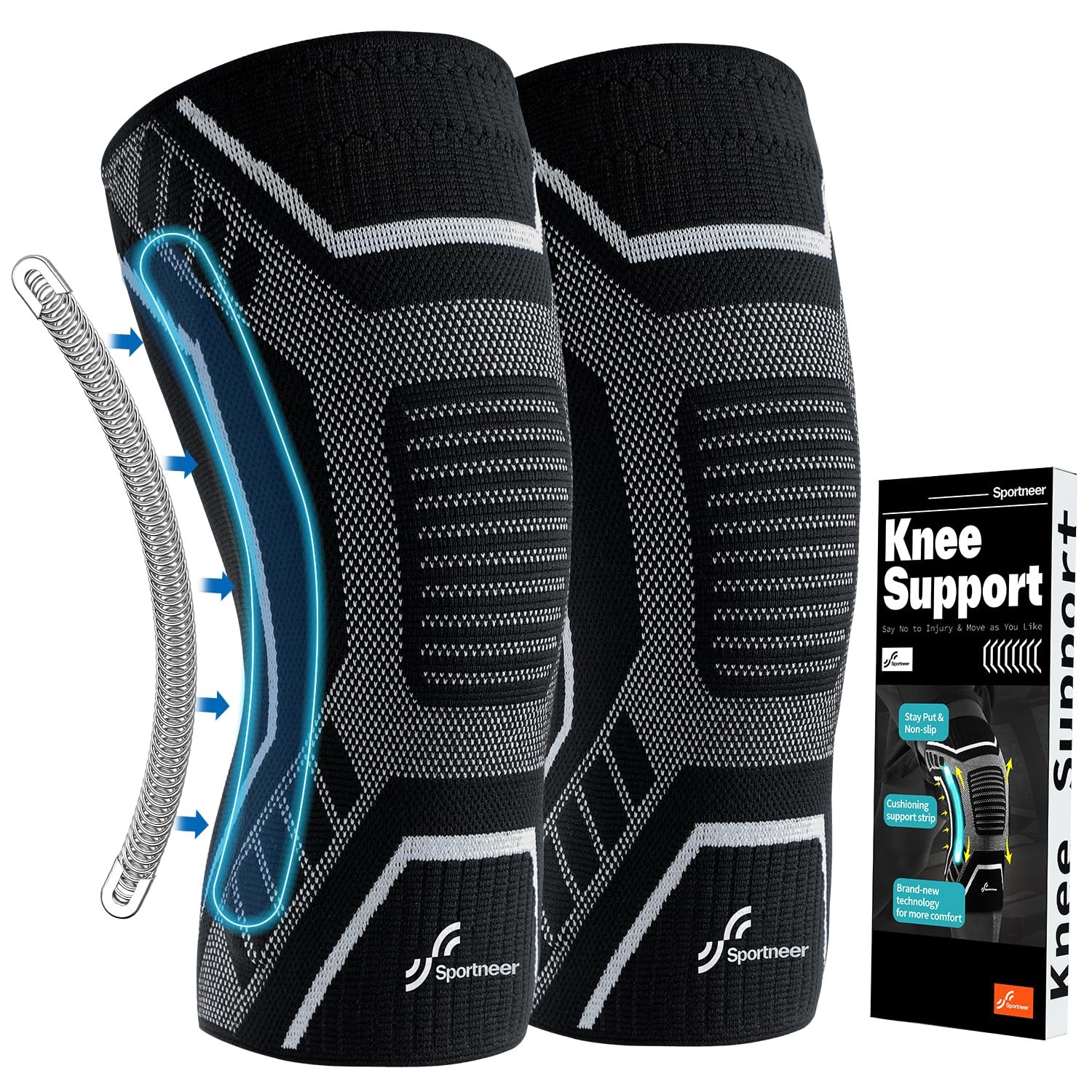 Copper Knee Brace for Men & Women – Copper Knee Compression Sleeve with Side …