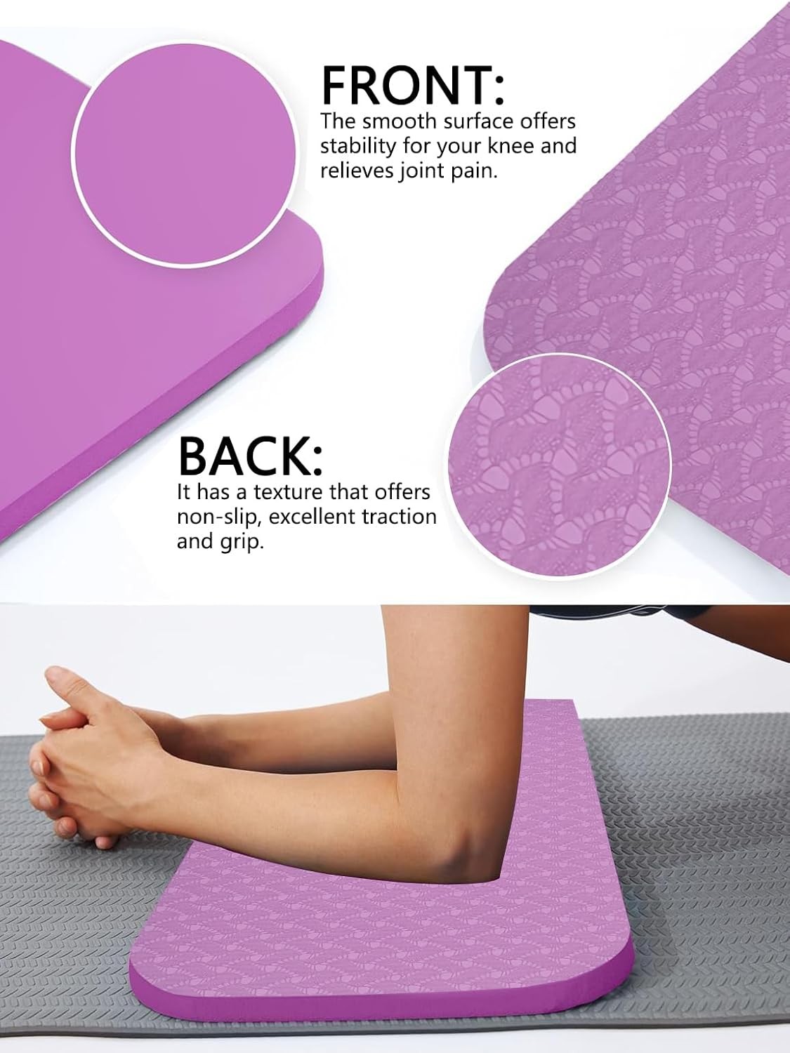 Yoga Knee Support Pad Women Pilates Kneeling Cushion Elbows Wrist Hands Head