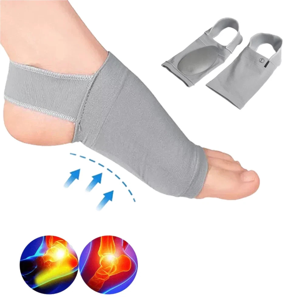 Compression Arch Support Plantar Fasciitis Gel Pad Brace Sleeve Ankle Foot Wrap