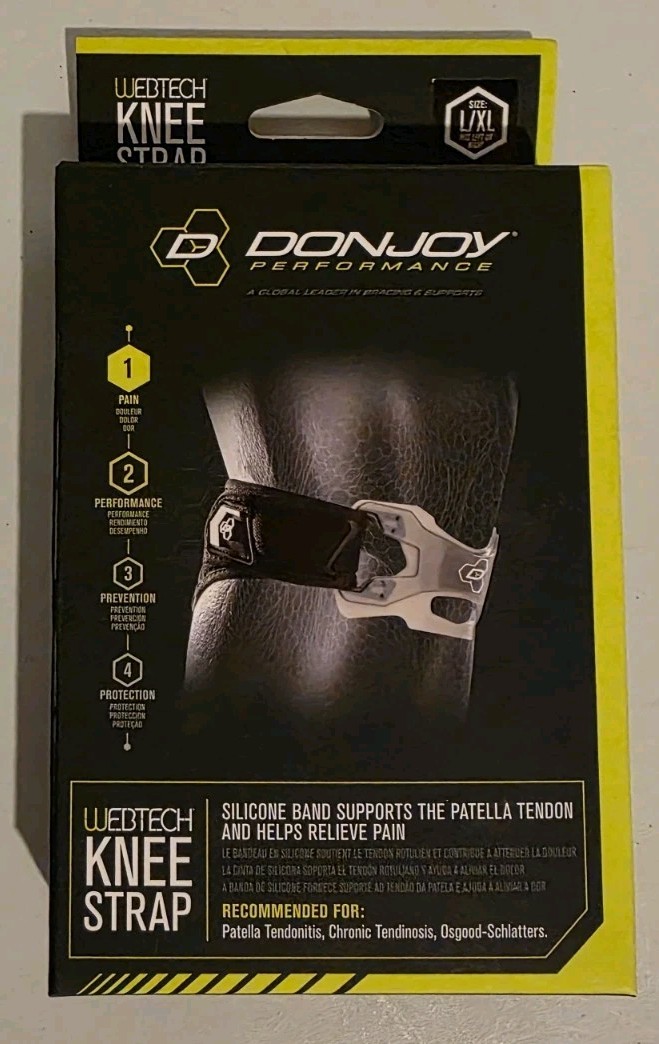 DONJOY Performance WEBTECH Patella Tendonitis Knee Support Strap L/XL