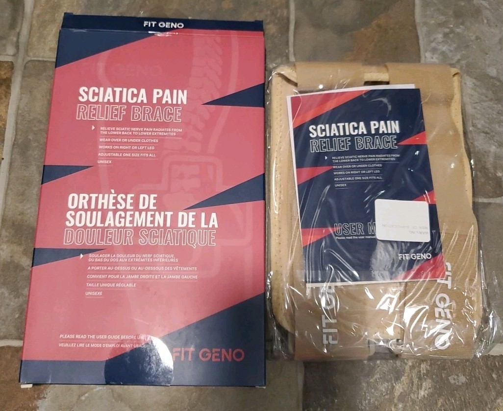 Fit Geno ReActive + Sciatica Pain Relief Brace Right & Left Leg One Size 