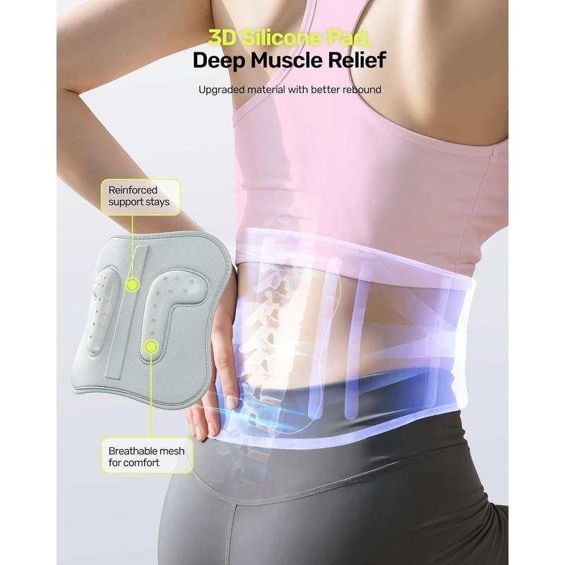 Women’s Back Support Brace Ergonomic Adjustable Pain Relief Sciatica Comfort New