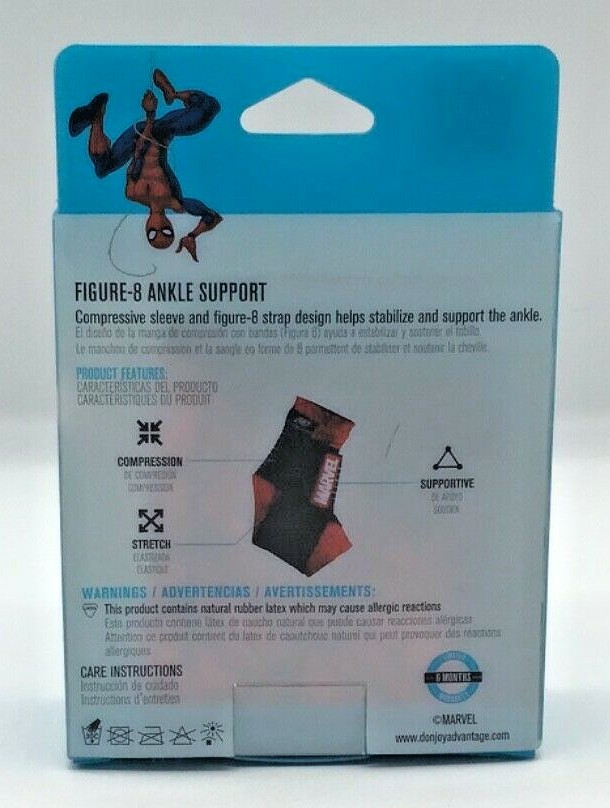 Marvel SPIDERMAN Moderate Figure – 8 Ankle Support PEDIATRIC MSRP $19.99
