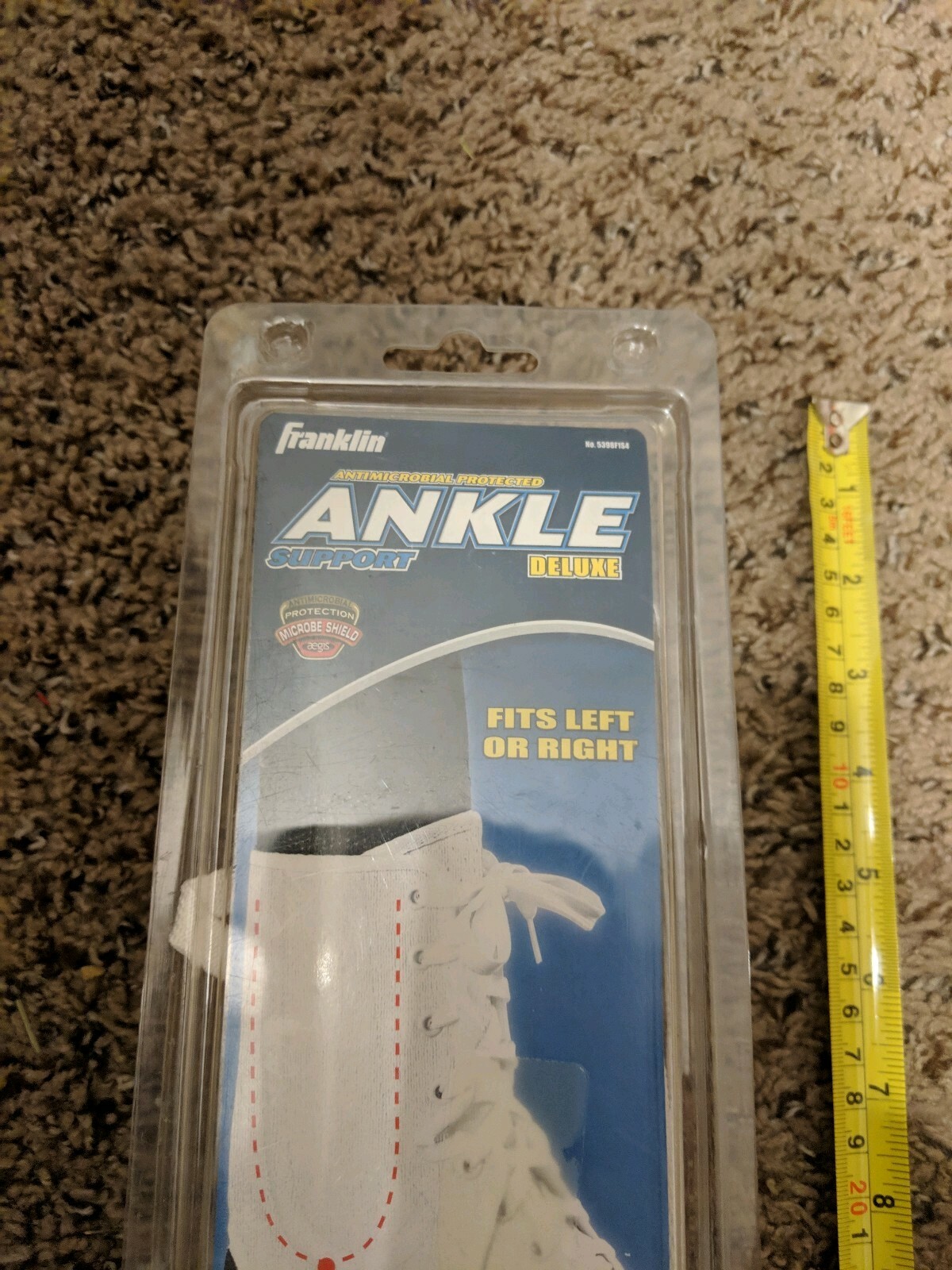 FRANKLIN ANTIMICROBIAL PROTECTED ANKLE SUPPORT DELUXE LEFT RIGHT SMALL WHITE NEW