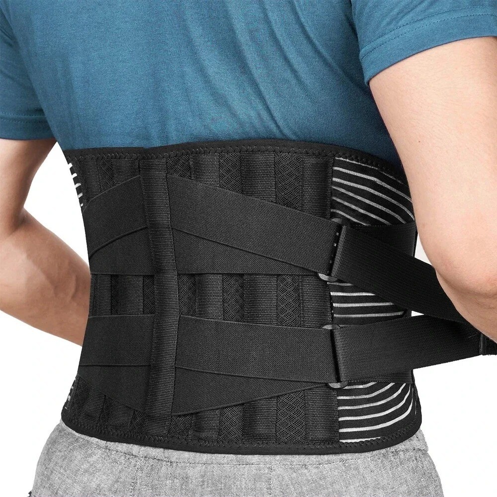 Adjustable Lower Back Brace Lumbar Support Waist Belt For Men Women Pain Relief