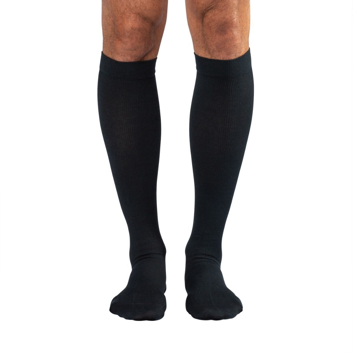 Dr. Comfort Essentials Beloiw Knee Dress Socks, (Size: M) 15-20mmHg Black