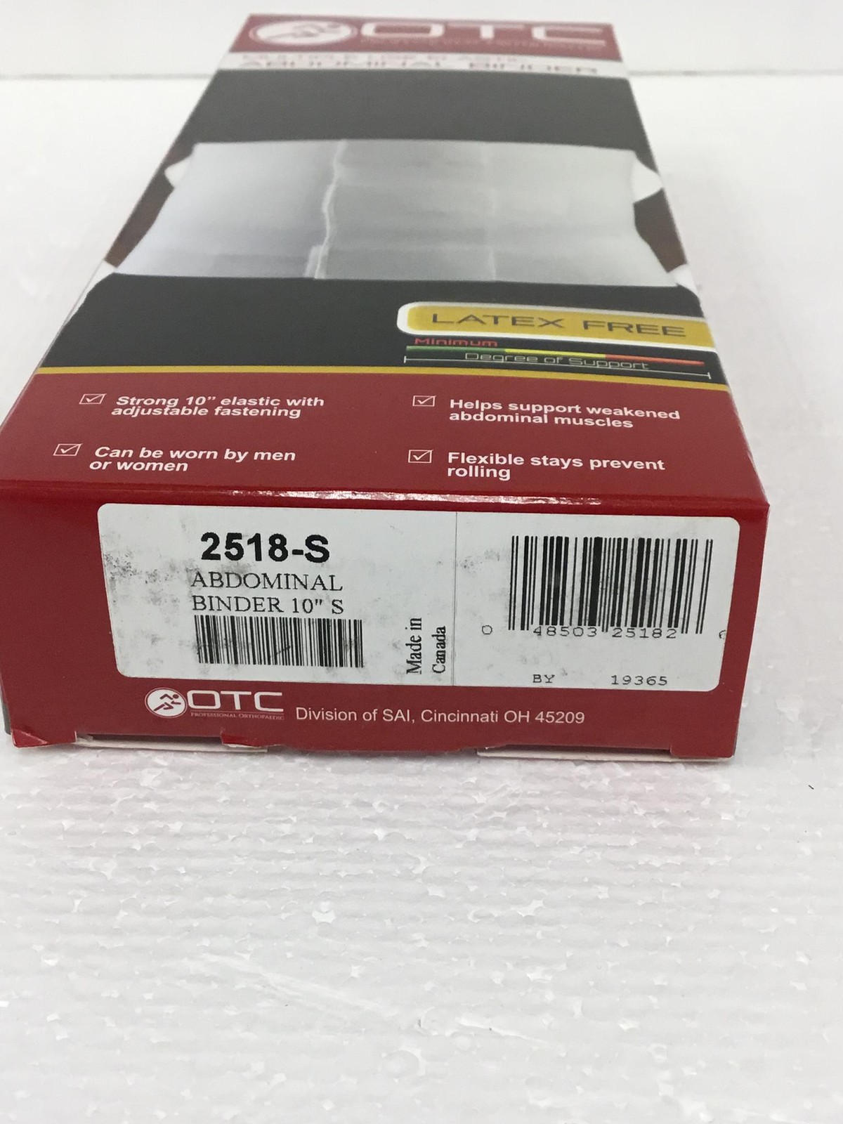 10x NEW OTC 2518 – 2518-S Abdominal Hernia Belt Small w/ Adjustable Fastening