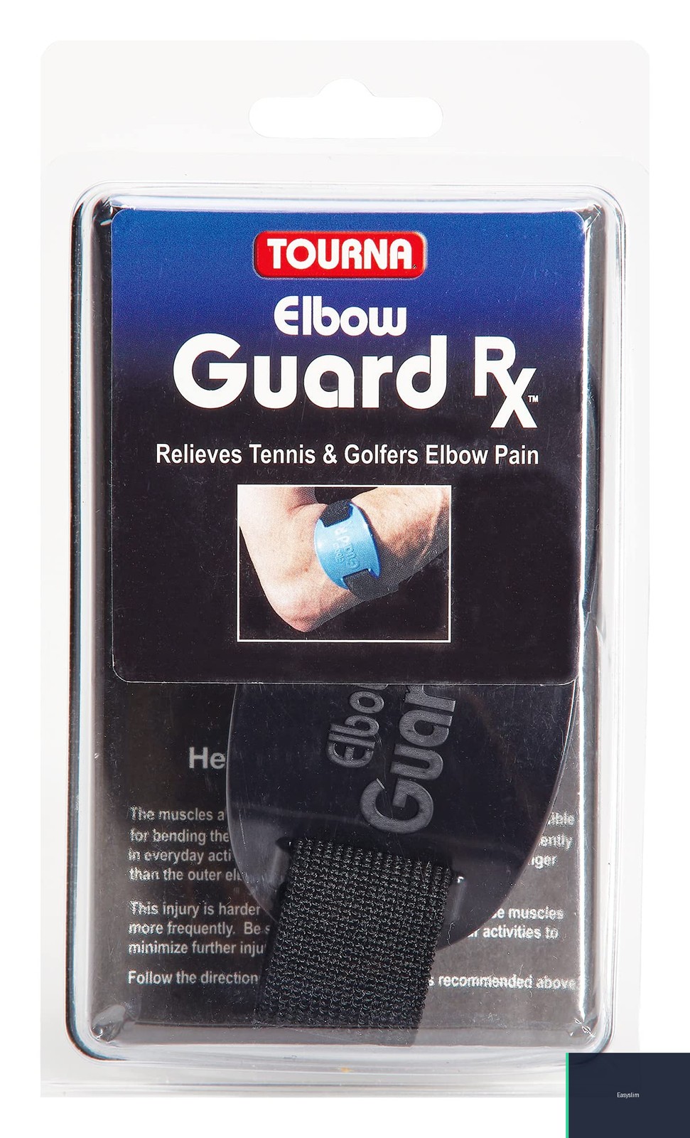 Elbow Guard Therapeutic Forearm Compression Band Black One Size Elastic