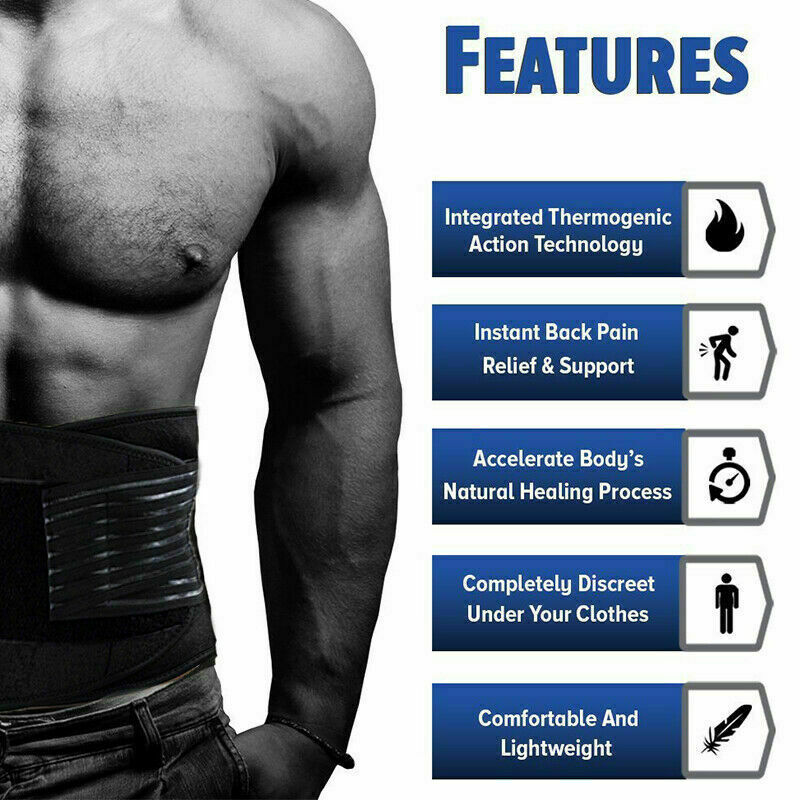 Adjustable Lumbar Support Lower Waist Back Belt Brace Pain Relief Unisex Shaper