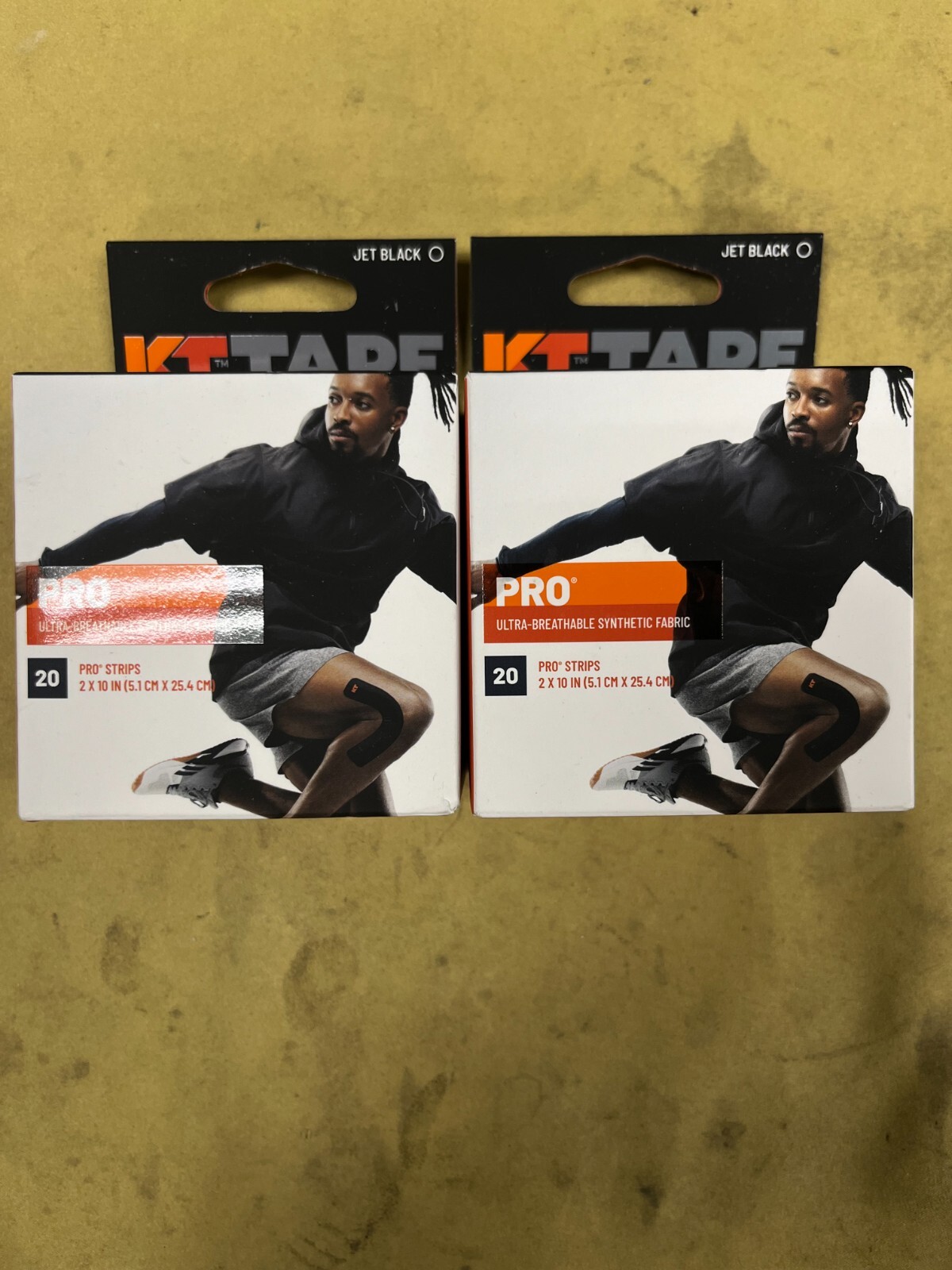 KT Tape Pro Synthetic Kinesiology Tape for Pian Relief – 20 Strips Each Box