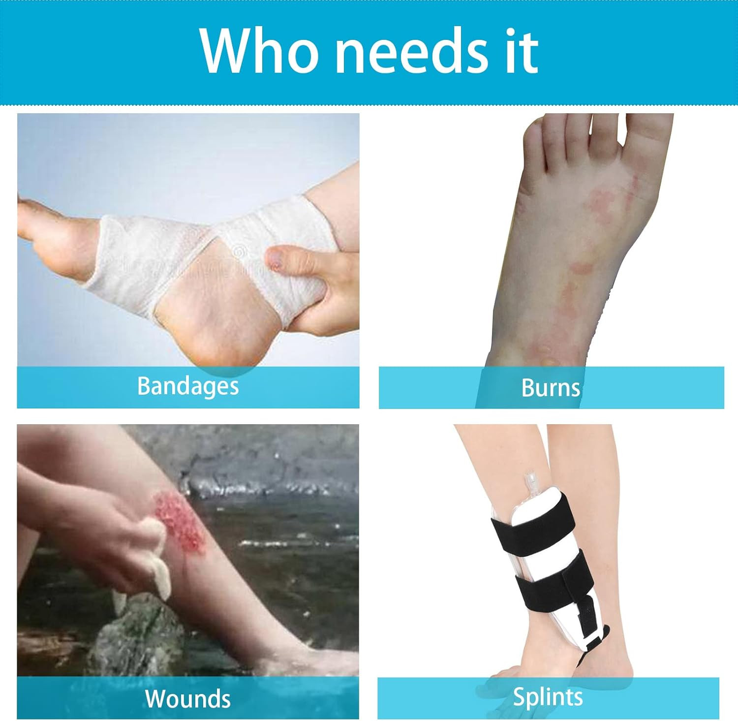 – Waterproof Leg Cast Cover for Showering, Reusable Adult Short Leg Cast Protect