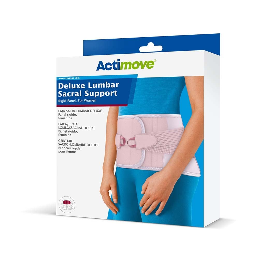 Actimove Professional Deluxe Lumbar Sacral Support Rigid Panel, For Women, Laven