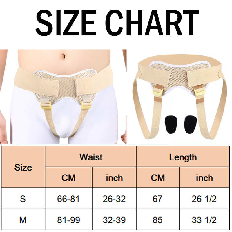 Cinturón Ajustable para Hernia Inguinal Fajas Soporte de Hernia Alivio del Dolor