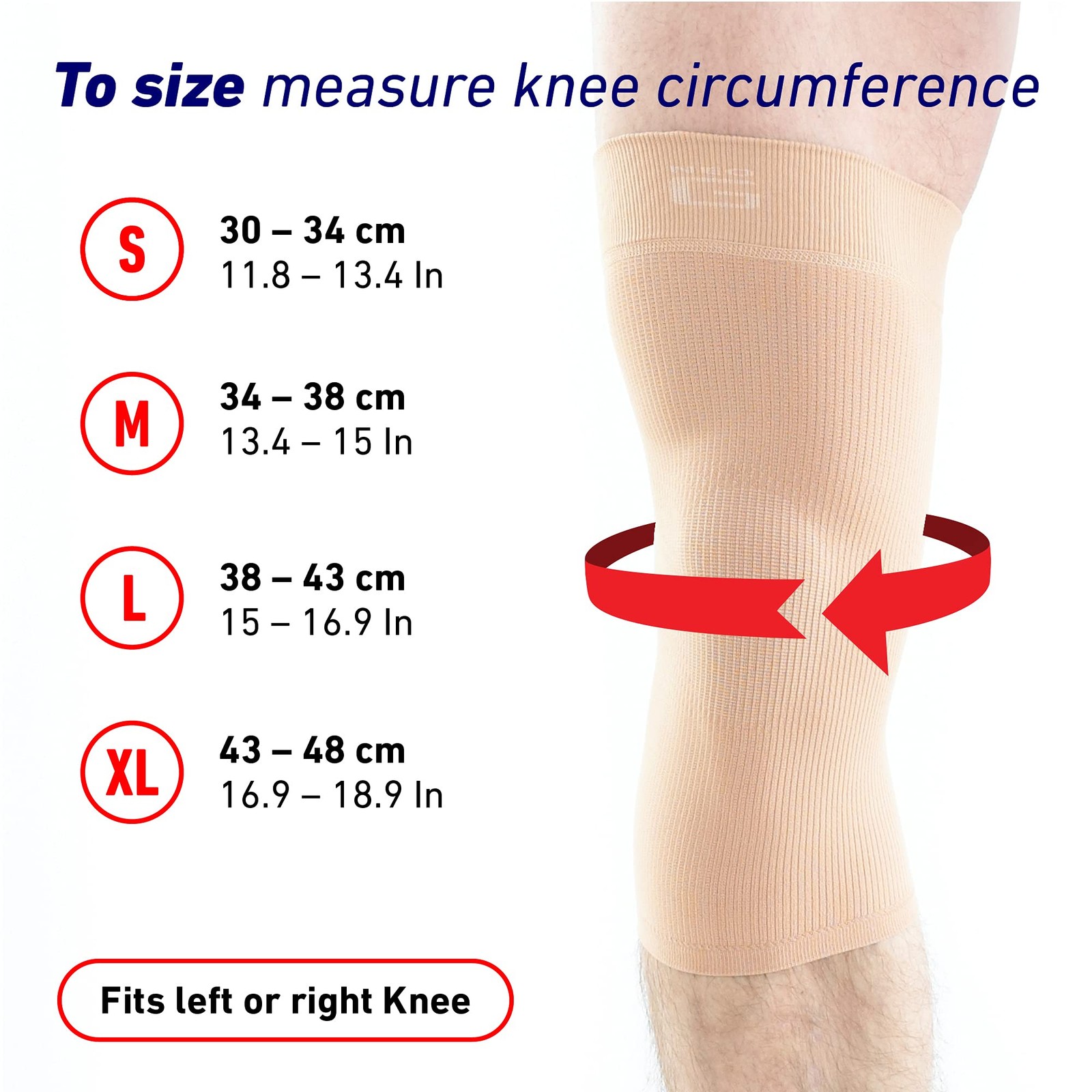 Neo-G Knee Sleeve for Daily wearing, Good MEDIUM: 34 – 38 CM, Beige