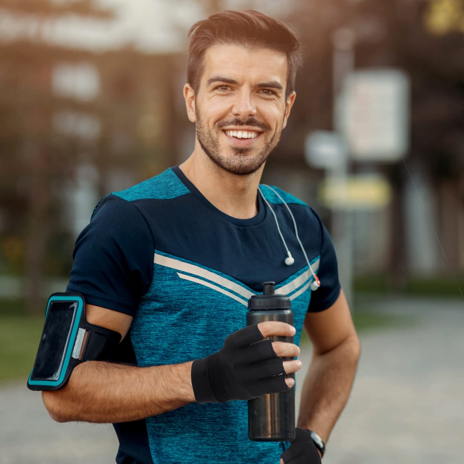Copper Arthritis Compression Gloves, Fingerless – 1 Pair, XL
