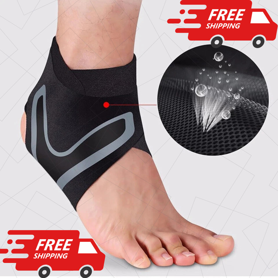 Ankle Support Brace Compression Sleeve Plantar Fasciitis Pain Relief Foot Wrap.