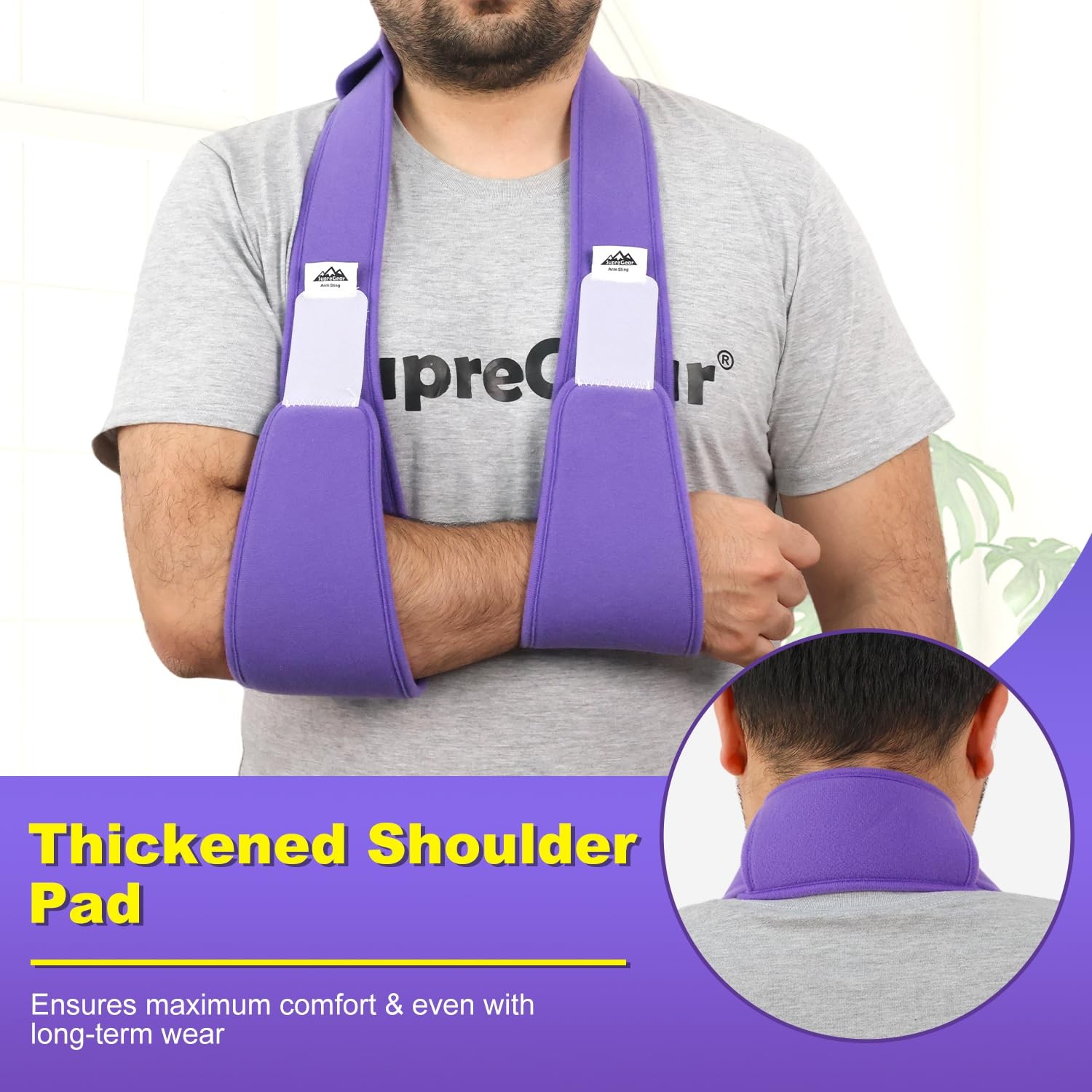 Arm Sling Shoulder Immobilizer, Rotator Cuff Support Brace, Lightweight Comfo…
