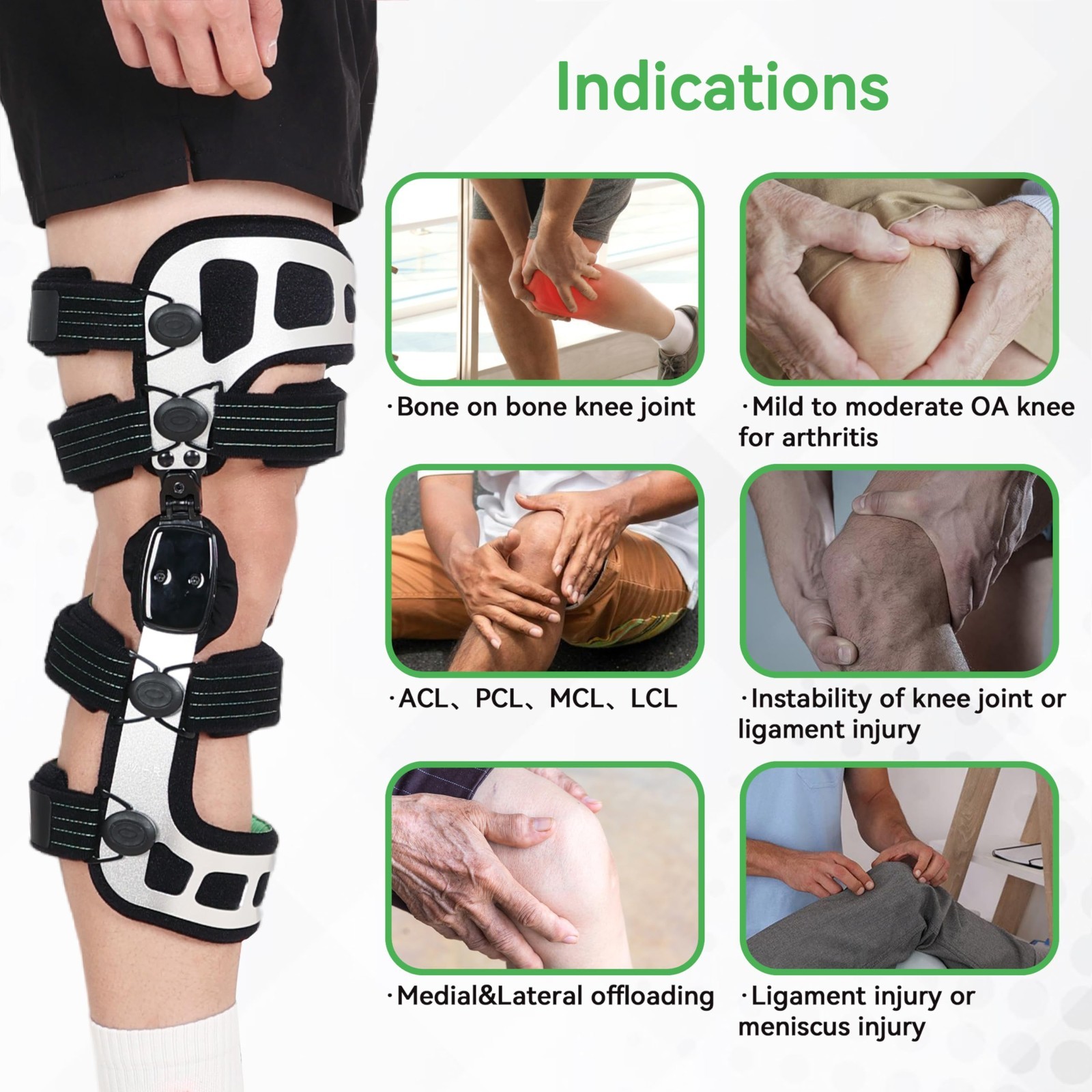 Knee Brace for Joint Pain,OA Support for Joint Degeneration, Pain Relief
