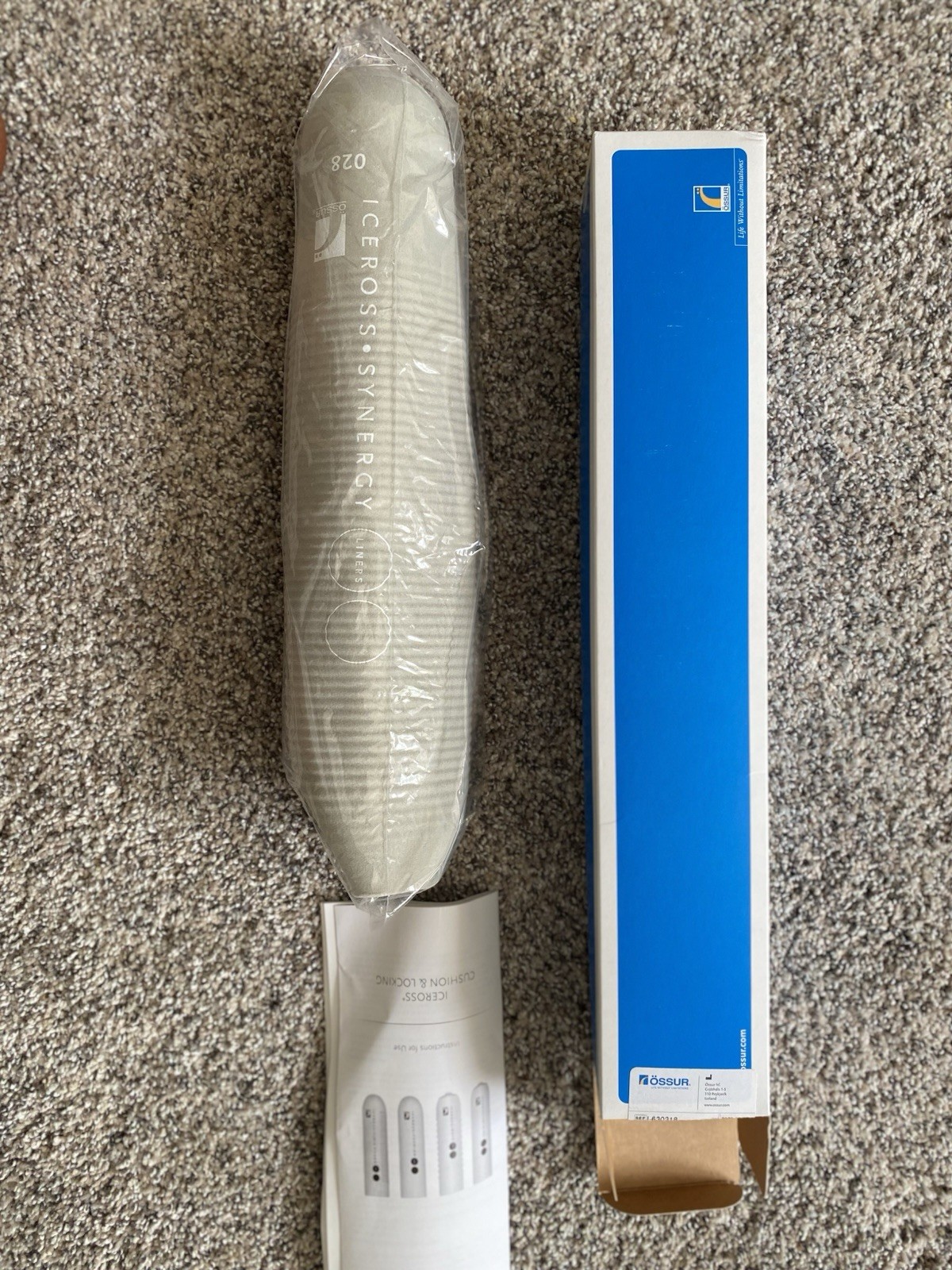 Iceross Synergy Wave 18 Prosthetic Liner Silicone Beige 2 available