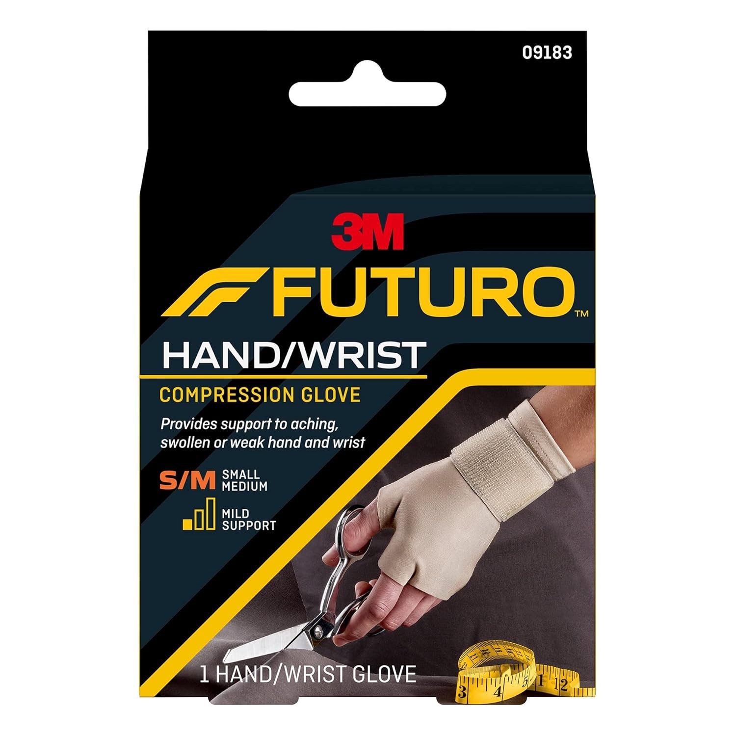 FUTURO Energizing Support Glove Hand Mild Support S-M 1 Each