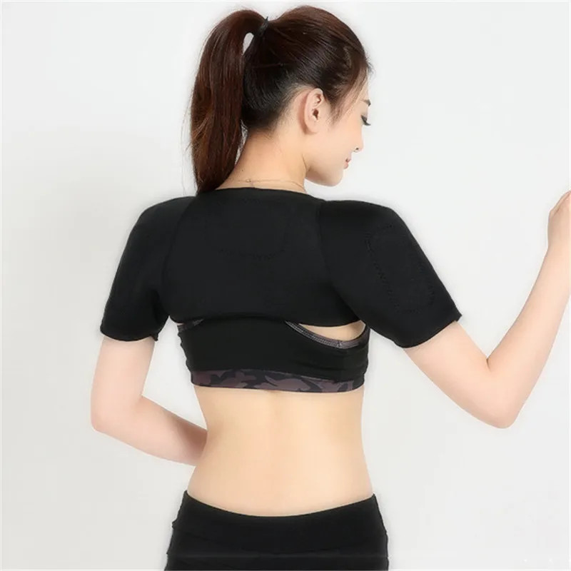 Black Tourmaline Shoulder Brace Self Heating Adjustable Shoulder Warmer Men Wome