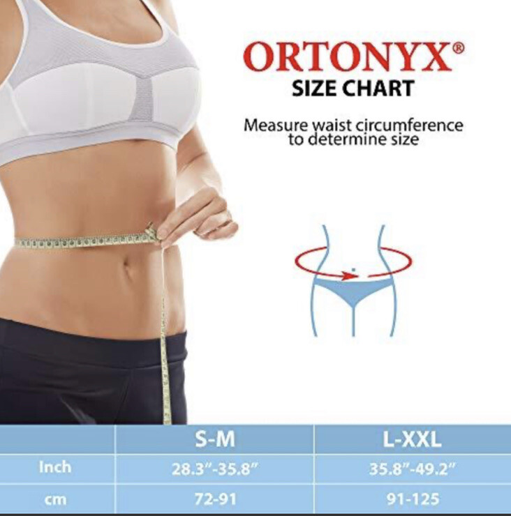 ORTONYX Umbilical Hernia Belt for Men and Women – Abdominal Support Brace S/M