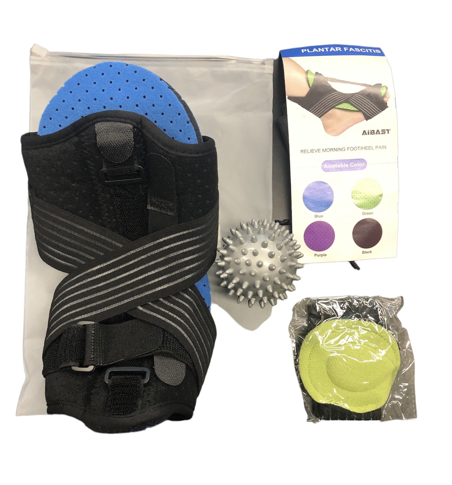 Night Splint Boot Plantar Fasciitis Stretch Ankle Achilles Tendinitis Brace 3pcs