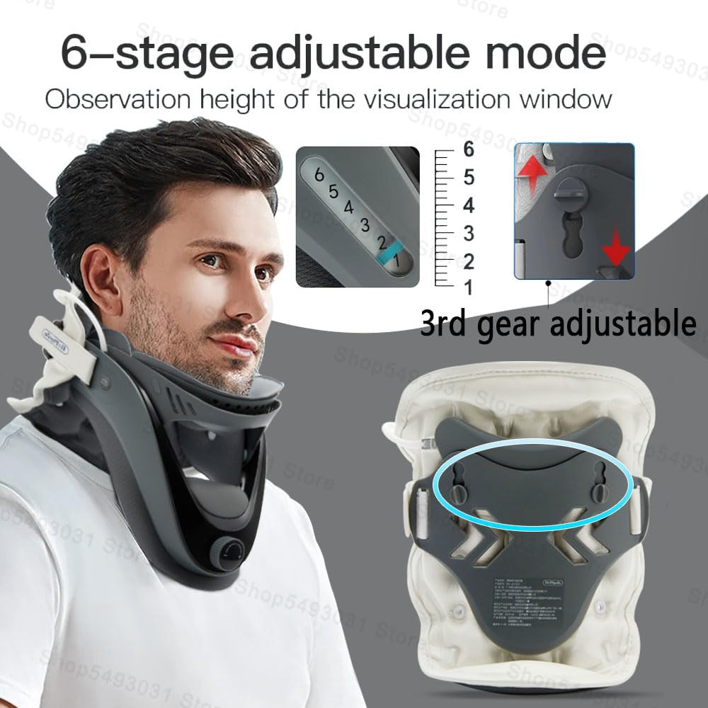 Neck Pain Relief Device – Inflatable Cervical Decompression Brace with Wireless