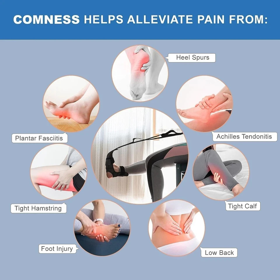 Foot Stretcher Strap | Calf Stretcher for Plantar Fasciitis | Ligament Stretchin