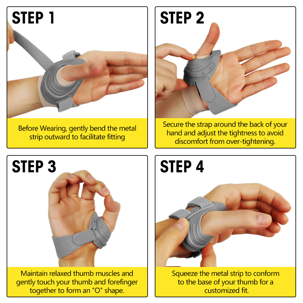 Thumb Support Brace CMC Joint Immobilizer Stabilization Orthosis Pain Relief CFR
