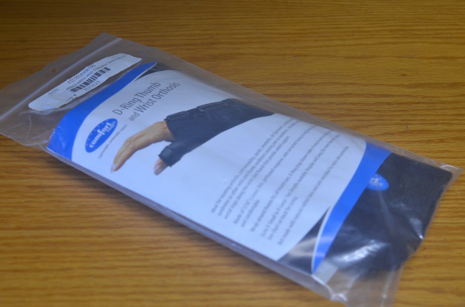 Comfort Cool D-Ring Thumb & Wrist Orthosis NC91262 L/S Long (2-B)