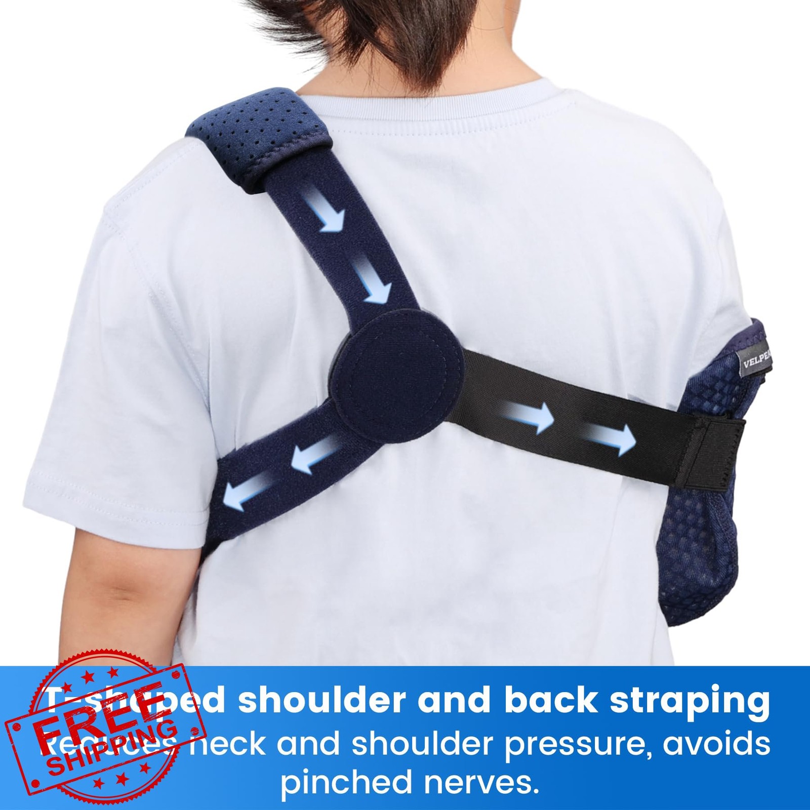 Velpeau Kids Arm Sling XXS Right Hand Mesh Ventilated Shoulder Brace Boys Girls