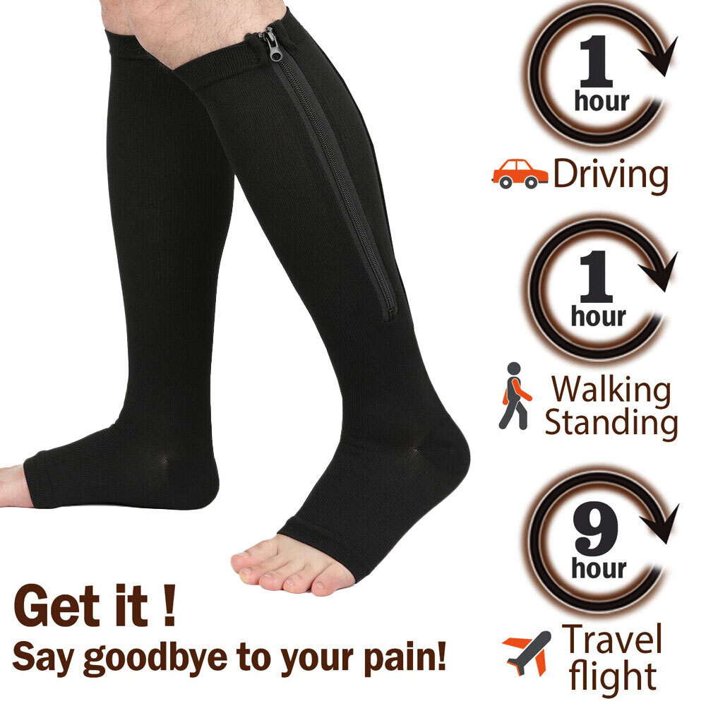 Medias Calcetines De Compresion Para Hombres Y Mujeres Best 20-30 Mmhg US STOCK