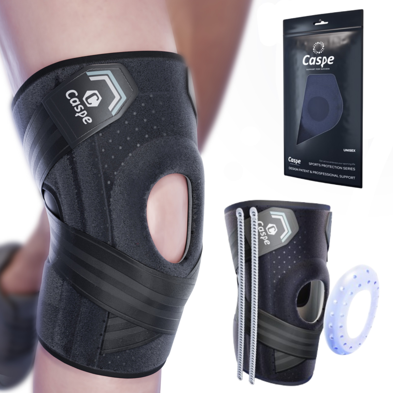 Knee Sleeve Compression Brace Support Meniscus Sport Joint Pain Arthritis Relief