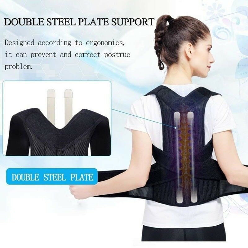 Heavy Duty Lift Lumbar Lower Back Waist Support Belt Brace Suspenders for Work